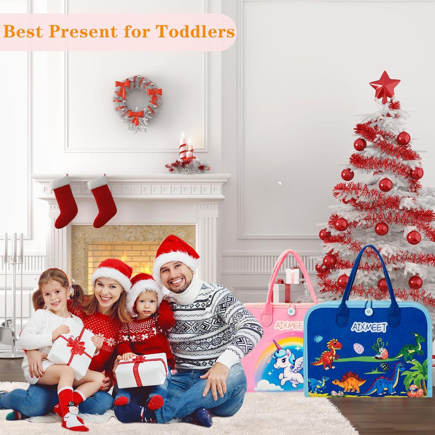 Juguete Montessori AIXMEET Libro Sensorial Rosa 8 Páginas