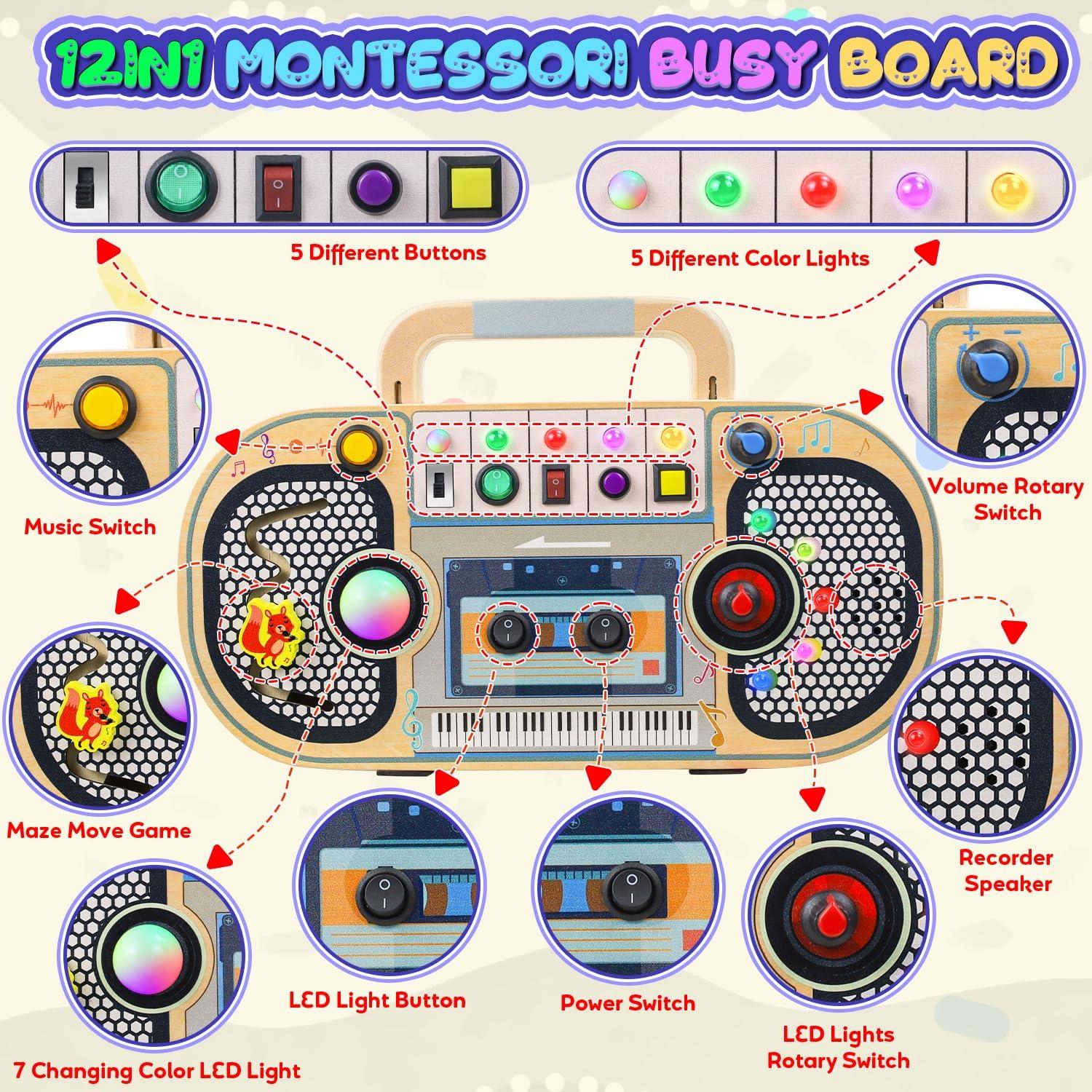 Tablero Ocupado Montessori ANSEE con Luz LED y Música