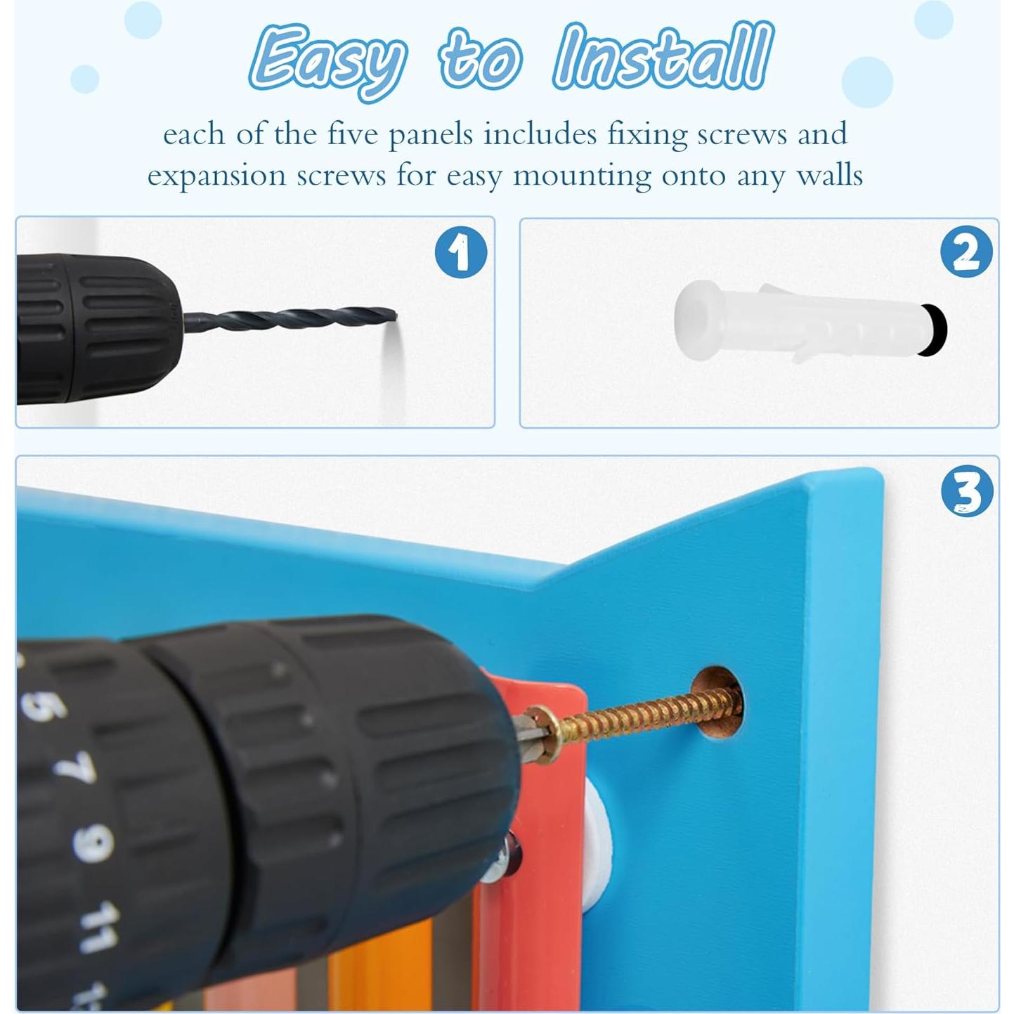 Panel de Actividad Montessori de Madera para Niños 6.4kg