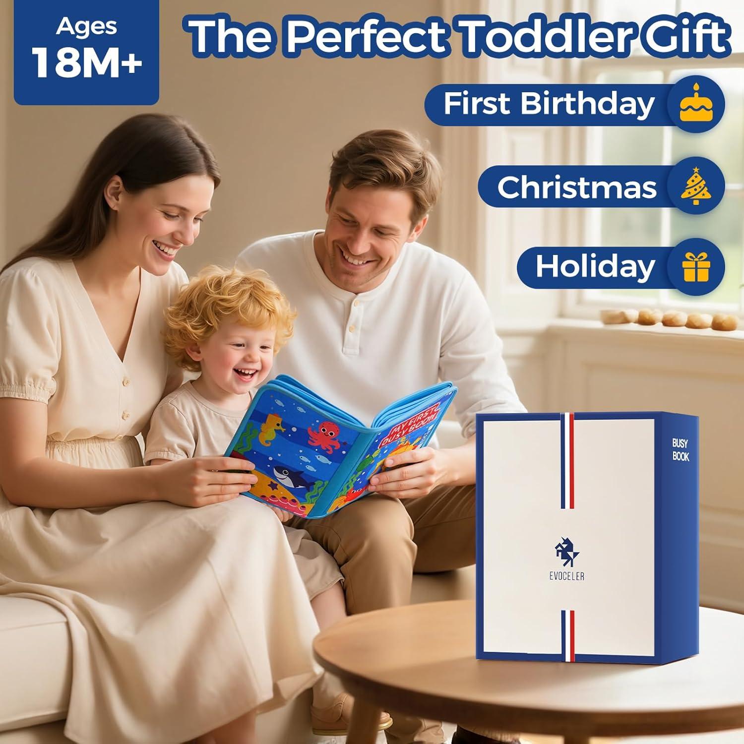 Libro Ocupado Montessori Evoceler 16 Actividades 2-5 Años