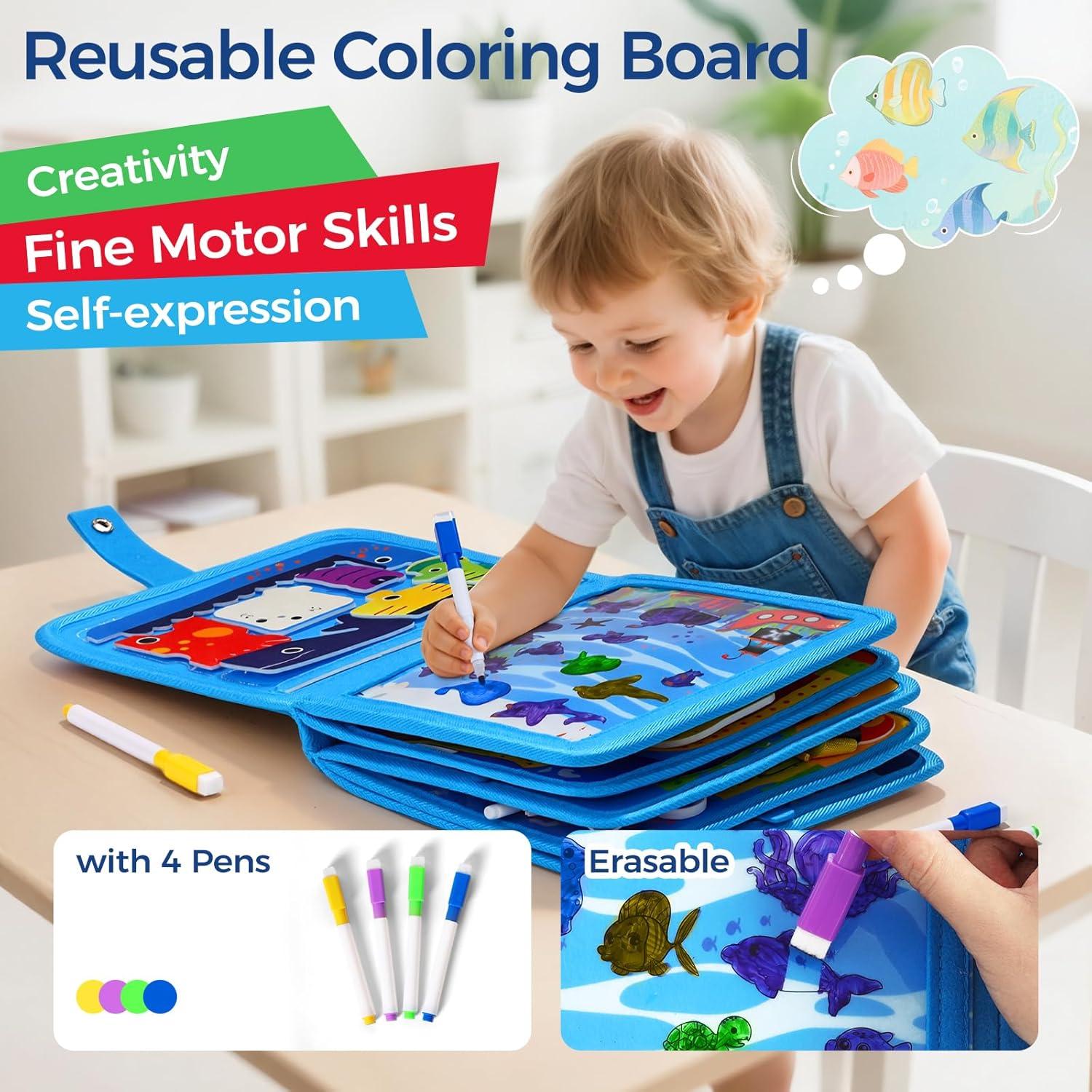 Libro Ocupado Montessori Evoceler 16 Actividades 2-5 Años