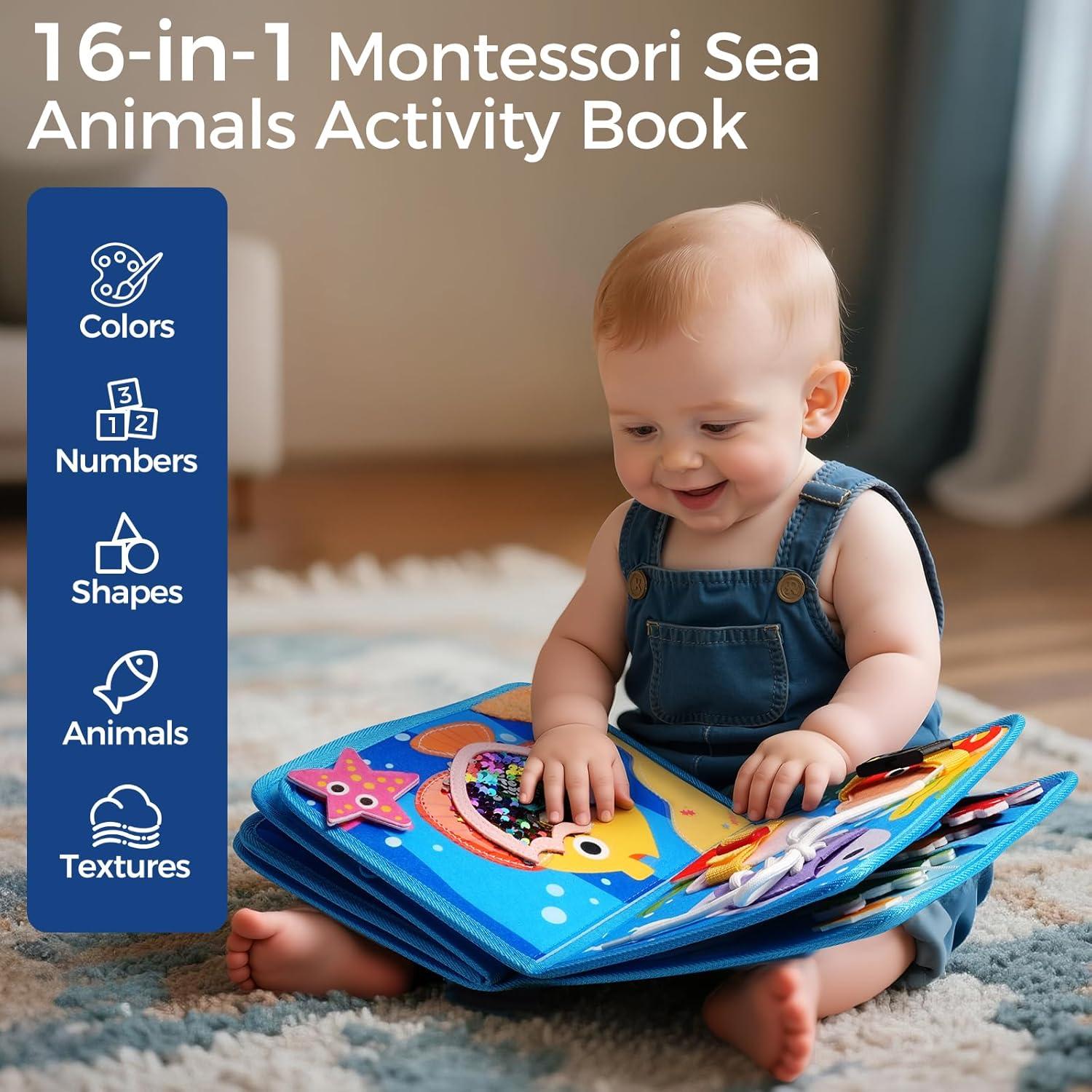 Libro Ocupado Montessori Evoceler 16 Actividades 2-5 Años