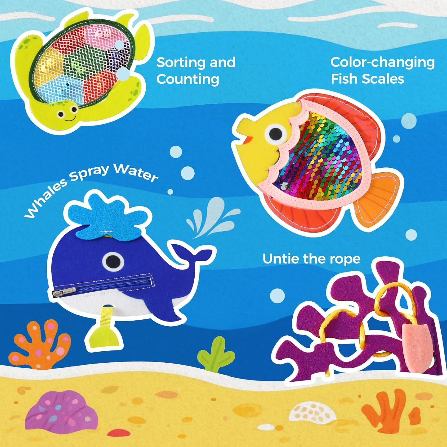 Libro Ocupado Montessori Evoceler 16 Actividades 2-5 Años