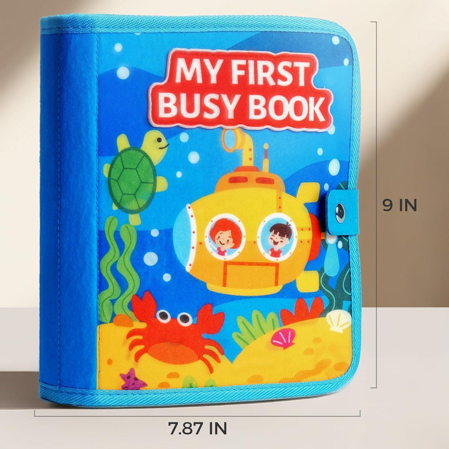 Libro Ocupado Montessori Evoceler 16 Actividades 2-5 Años