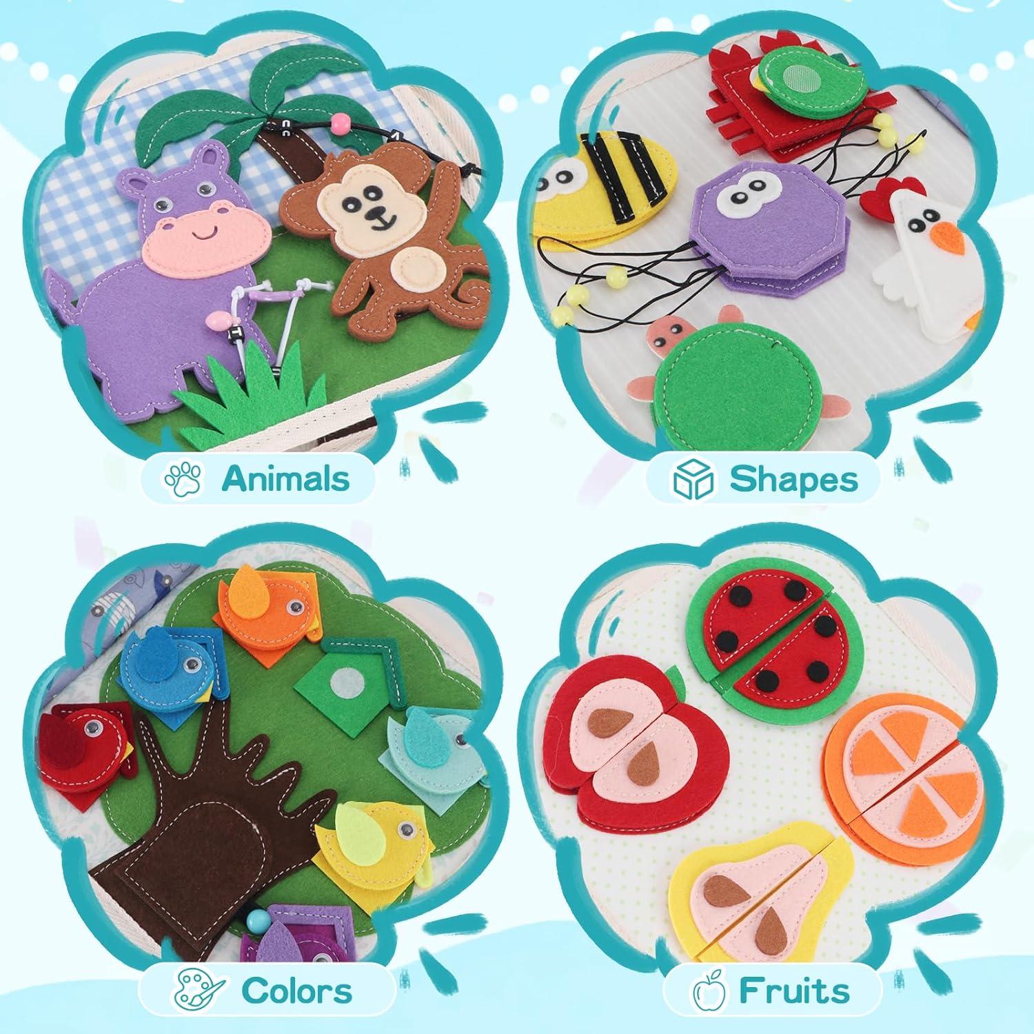 Tablero Ocupado Montessori KIDS KING León 20x20 cm para Niños 3+