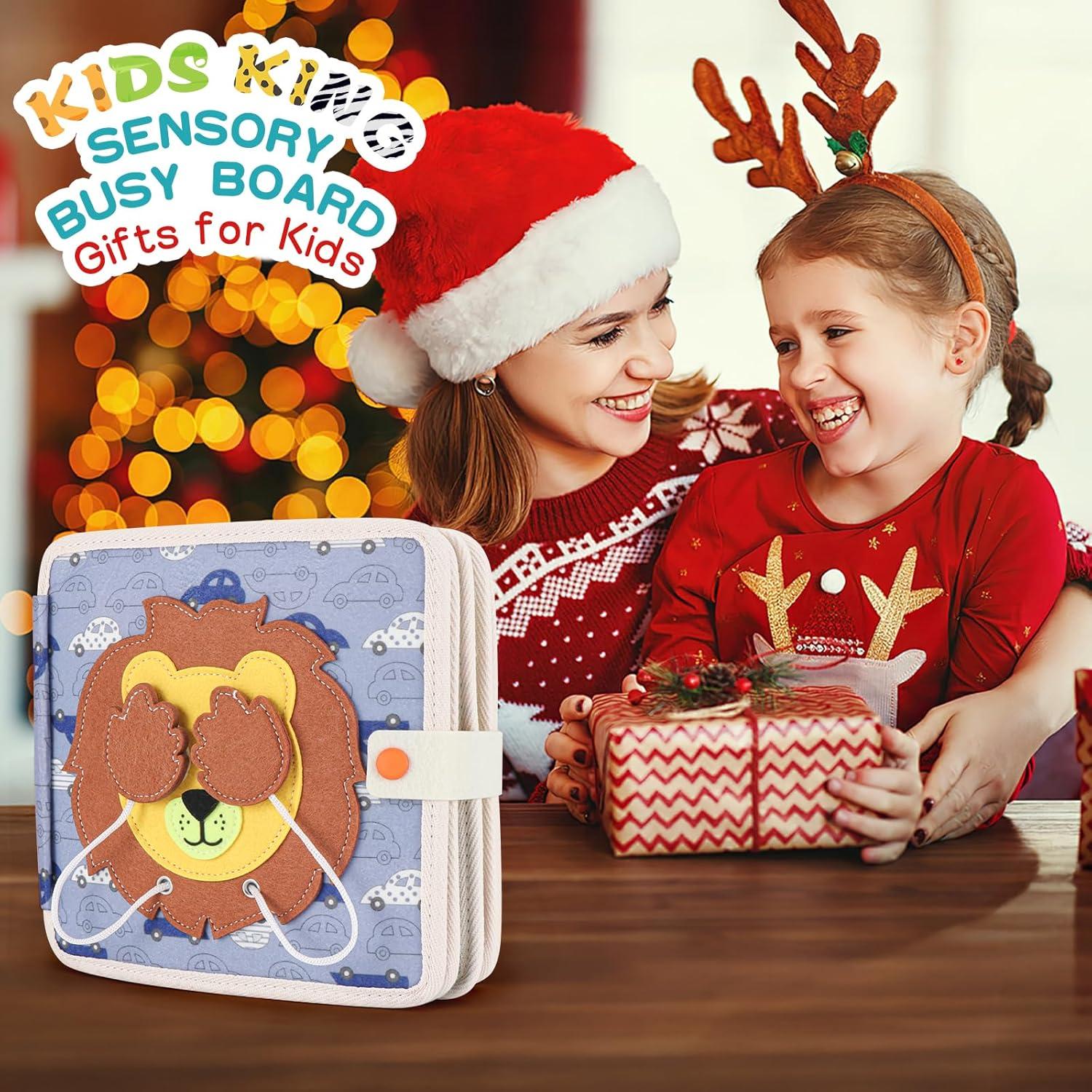 Tablero Ocupado Montessori KIDS KING León 20x20 cm para Niños 3+