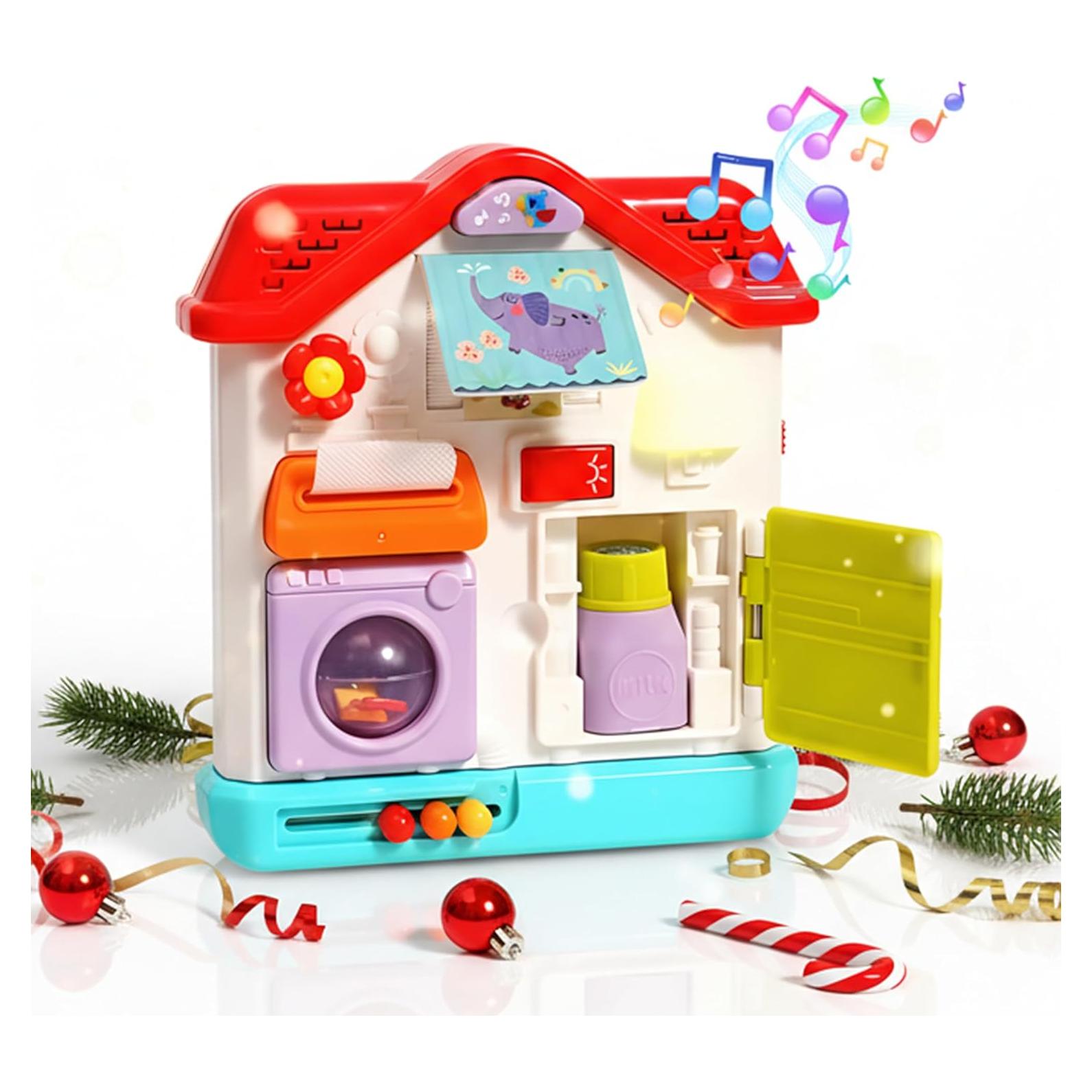 Tablero Ocupado Montessori ROHSCE 9 en 1 para Bebés 10 meses a 3 años