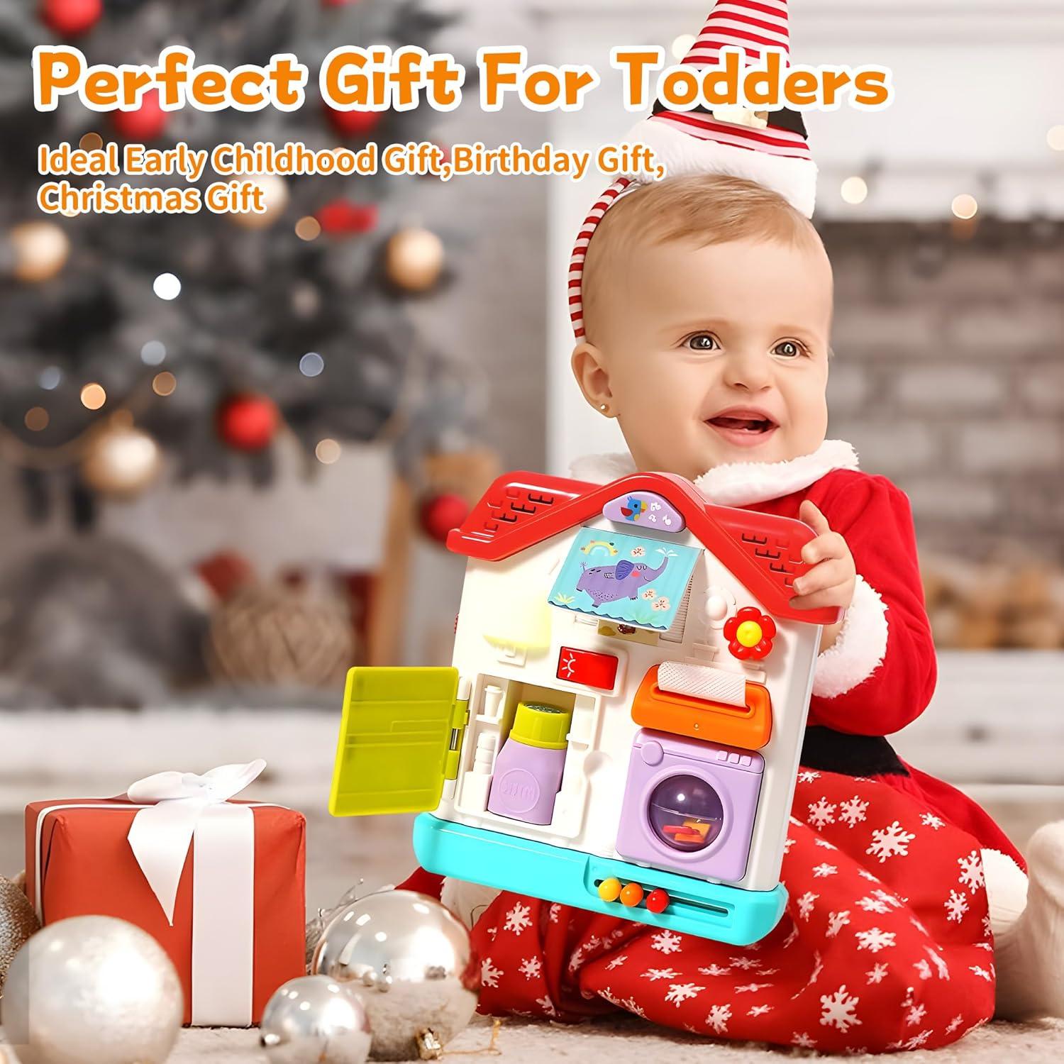 Tablero Ocupado Montessori ROHSCE 9 en 1 para Bebés 10 meses a 3 años