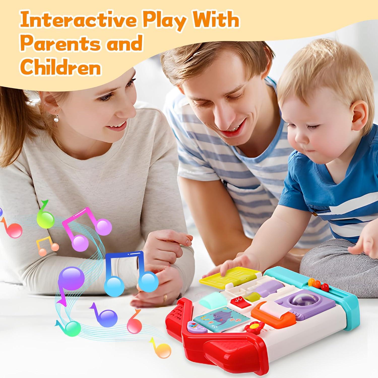 Tablero Ocupado Montessori ROHSCE 9 en 1 para Bebés 10 meses a 3 años