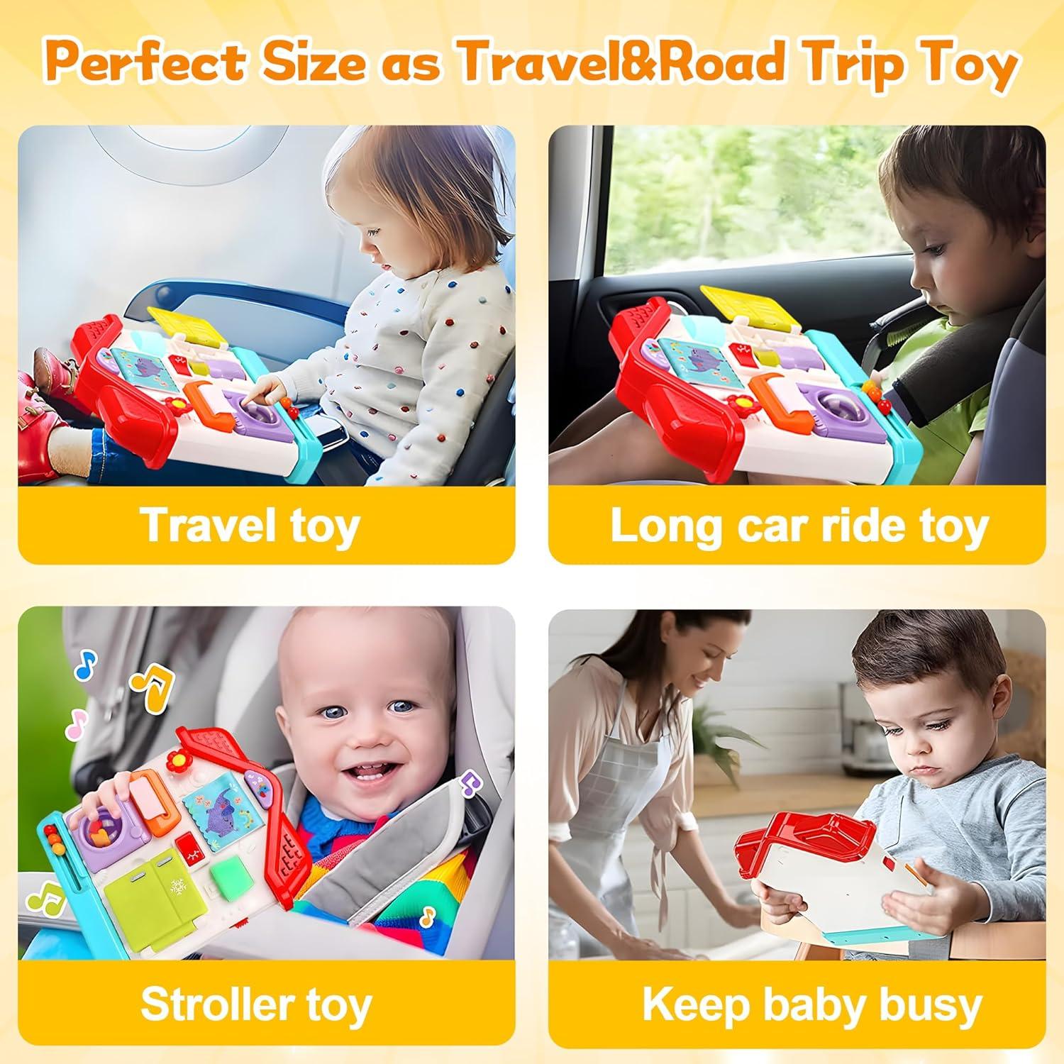 Tablero Ocupado Montessori ROHSCE 9 en 1 para Bebés 10 meses a 3 años