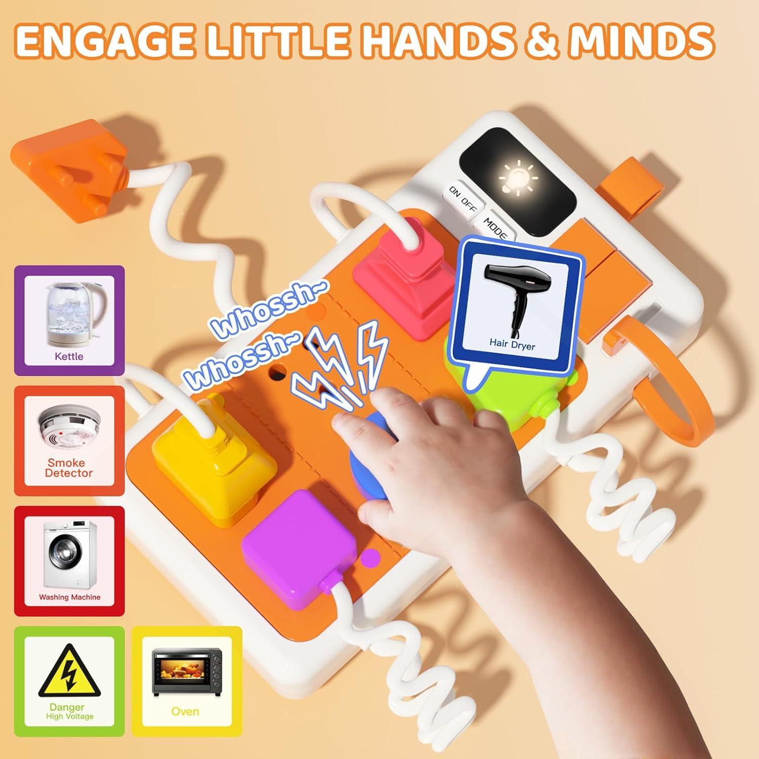 Tablero Ocupado Montessori PANITU 6 Juguetes Educativos 19.5 cm