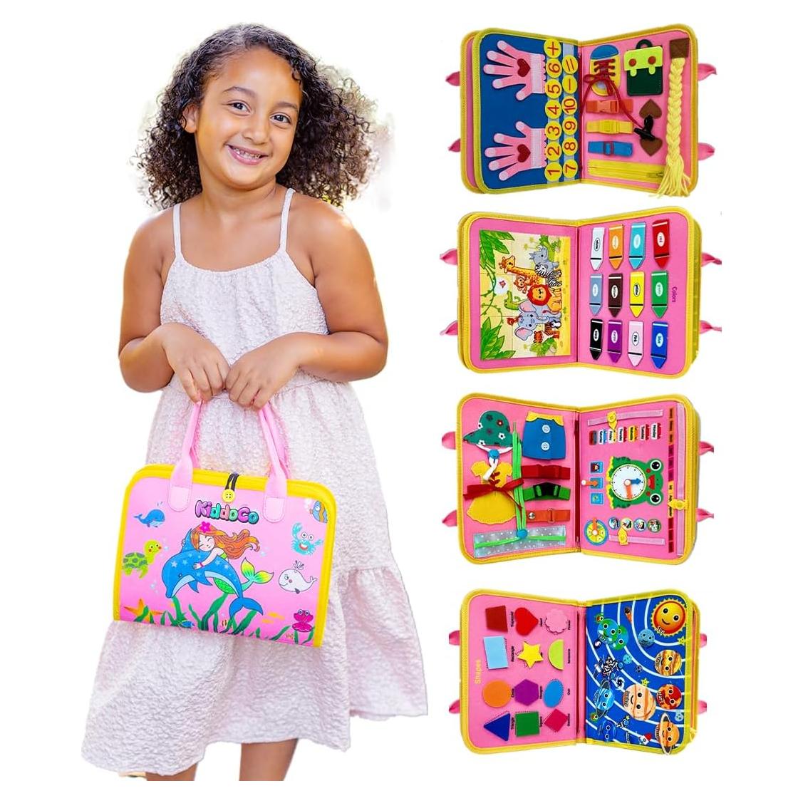 Bolsa de Libro Ocupado para Niños Nangong Kangnai - Actividades Interactivas 2-7 Años