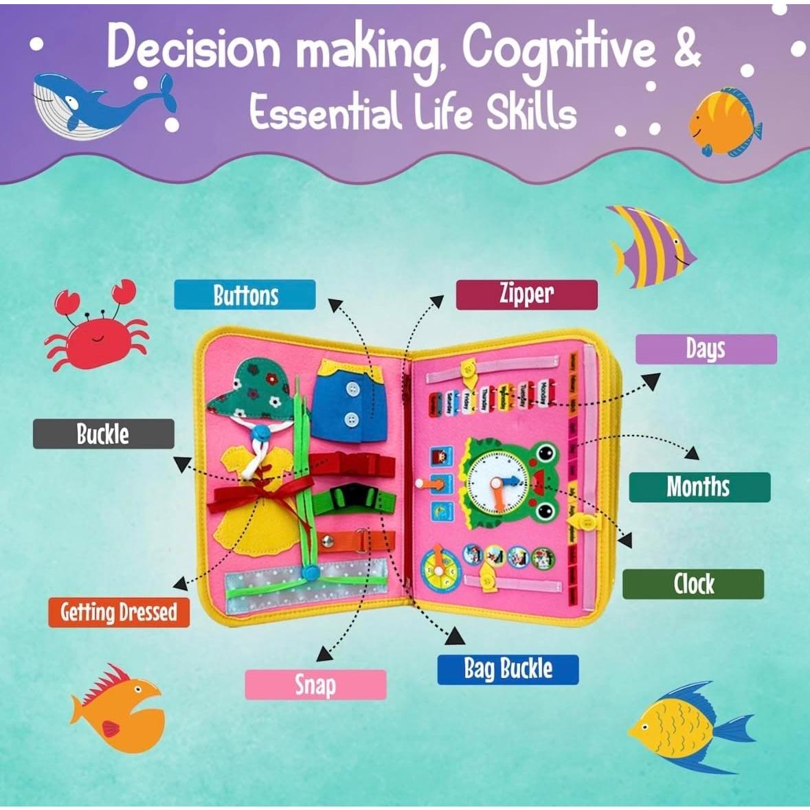 Bolsa de Libro Ocupado para Niños Nangong Kangnai - Actividades Interactivas 2-7 Años