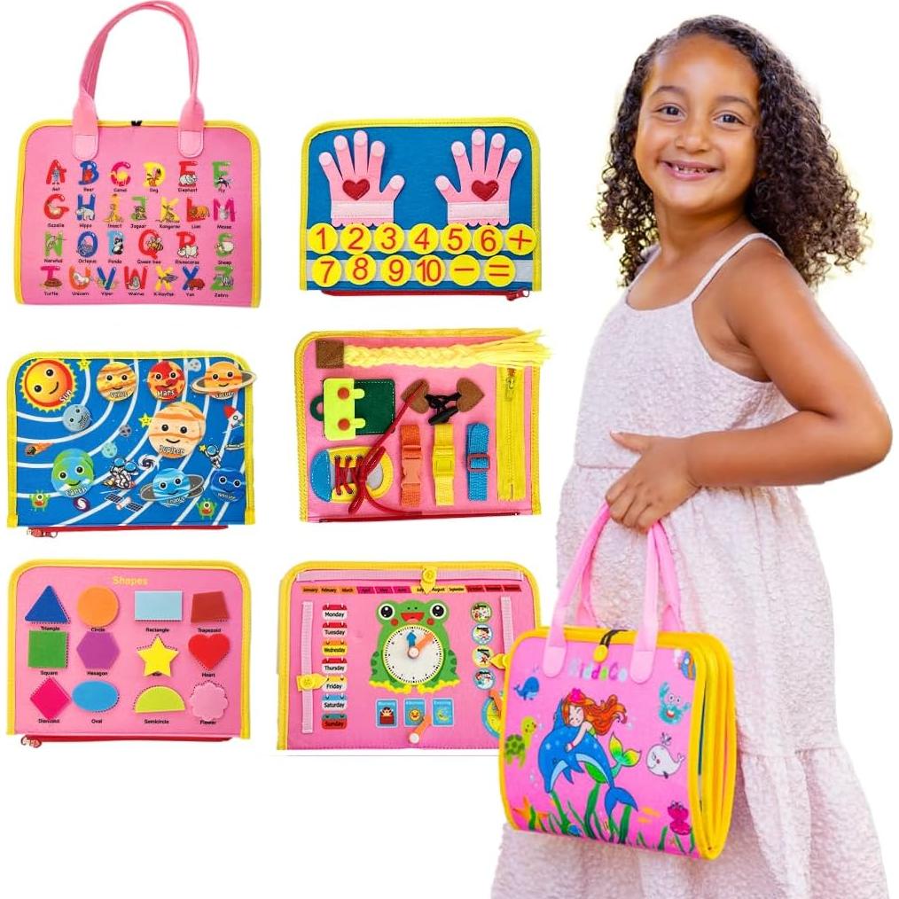 Bolsa de Libro Ocupado para Niños Nangong Kangnai - Actividades Interactivas 2-7 Años