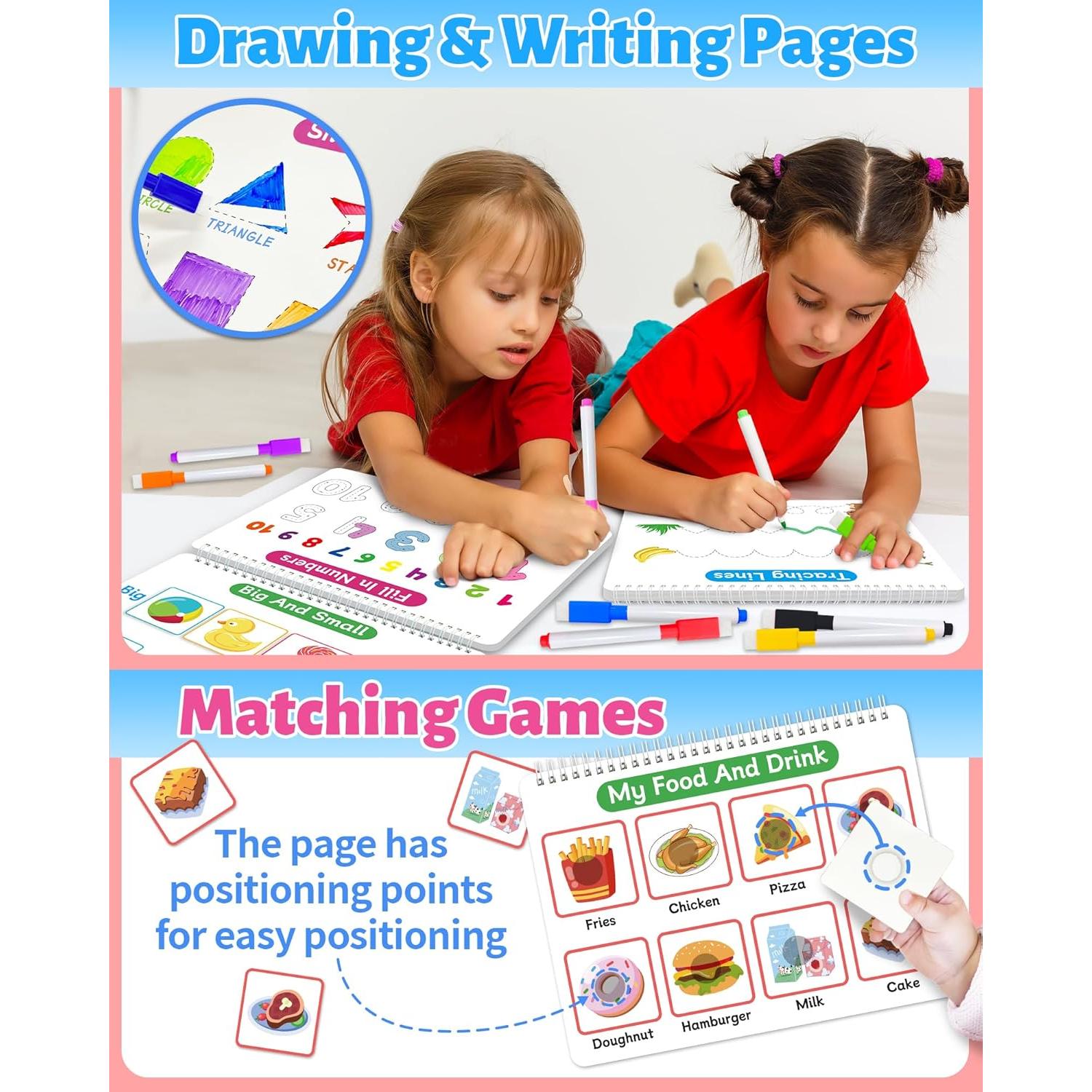 Libro de Actividades Montessori Benresive 3-5 Años - Juguetes Educativos