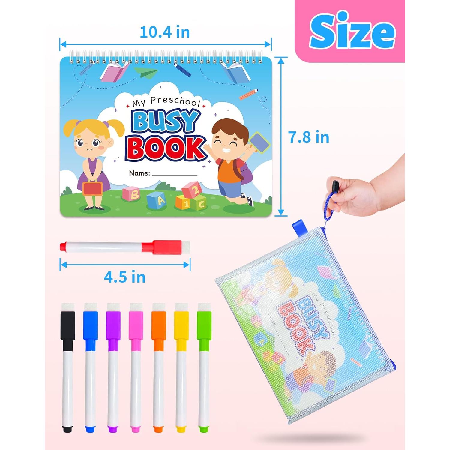 Libro de Actividades Montessori Benresive 3-5 Años - Juguetes Educativos