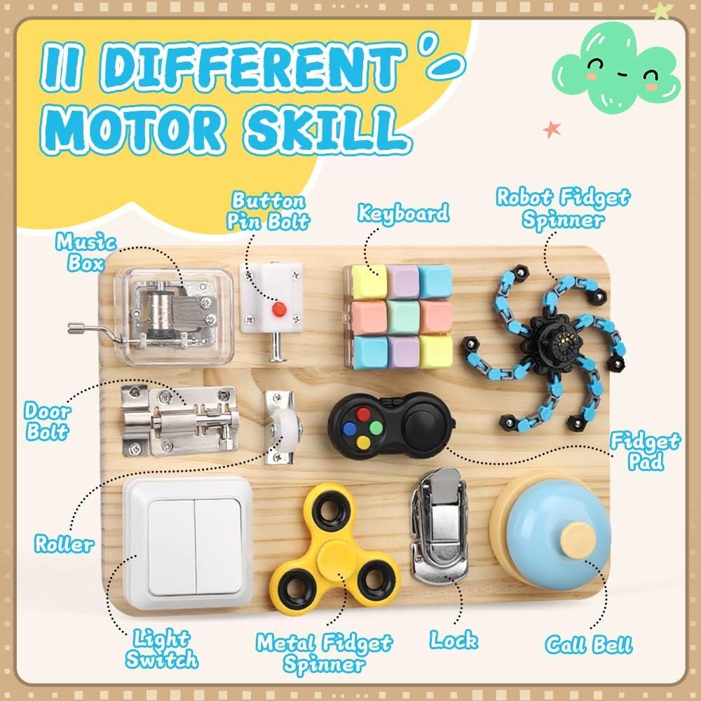 Tablero Ocupado Sensorial Montessori LNCOJOLM 15x12cm