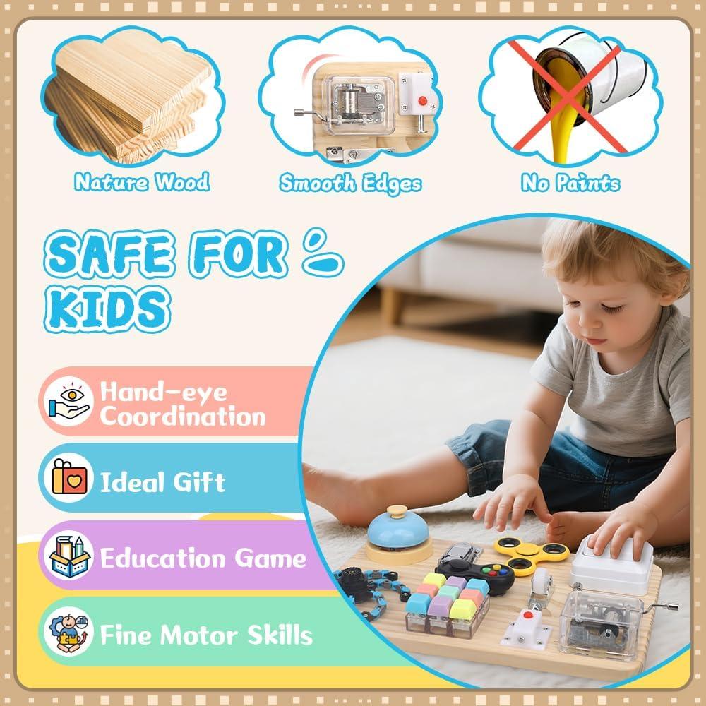 Tablero Ocupado Sensorial Montessori LNCOJOLM 15x12cm