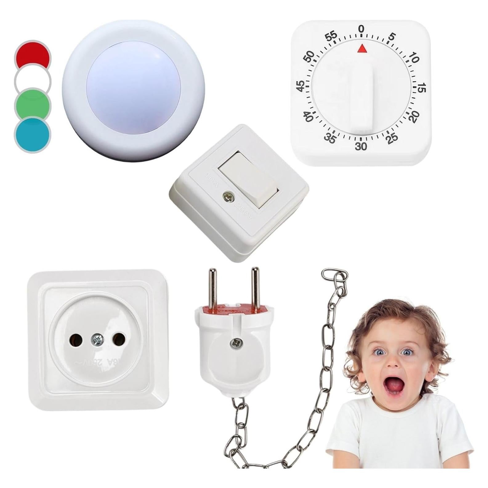 Kit de Accesorios Busy Board POTATOMATO - Interruptores y Luz LED