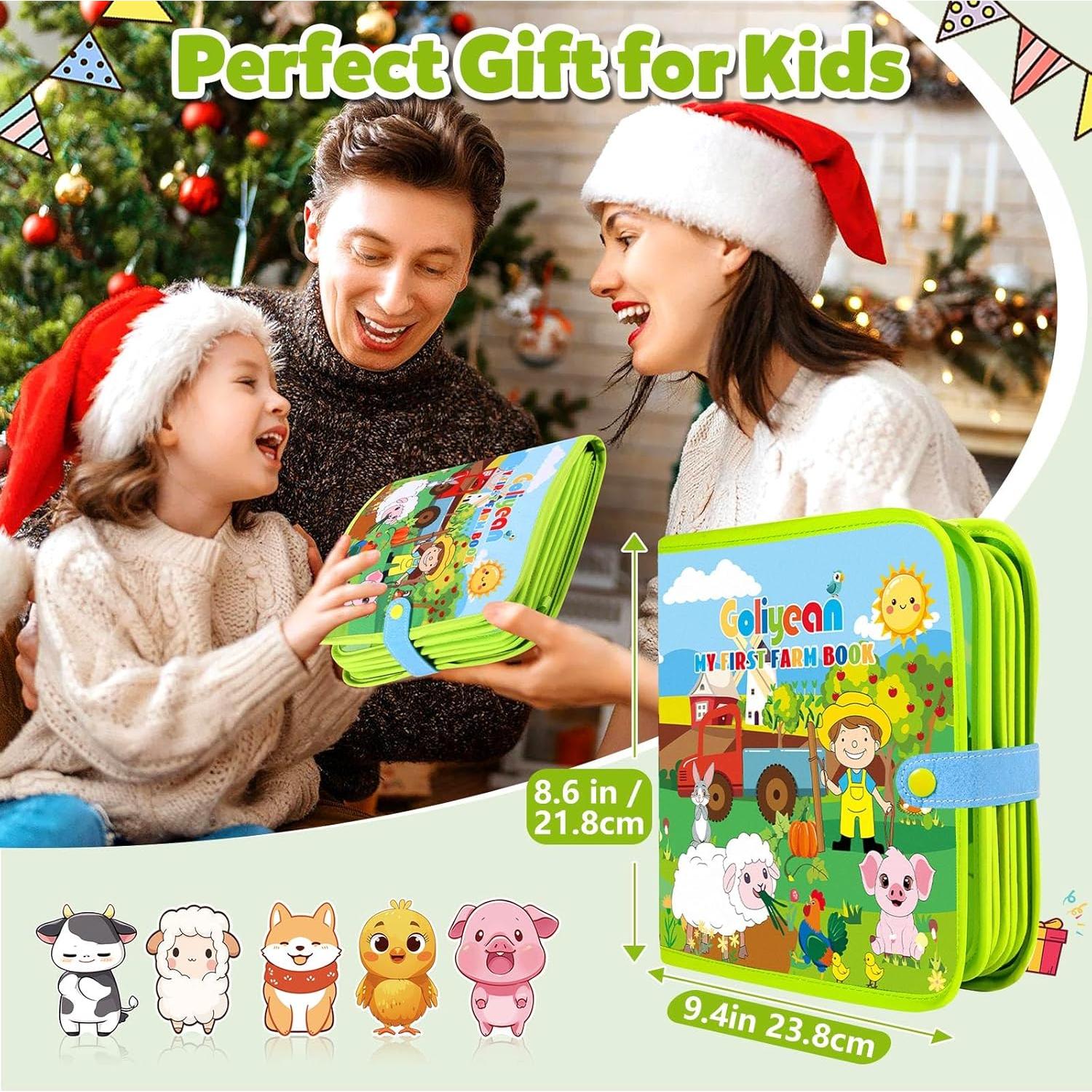 Libro Ocupado Montessori GOLIYEAN 22 Actividades 1-3 Años