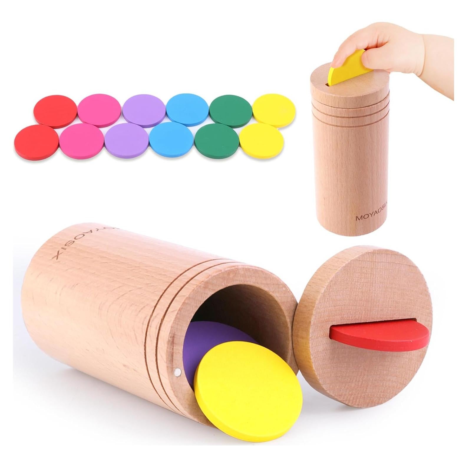 Juguetes Montessori MOYAOSIX para Niños 1-3 Años - Clasificación de Colores