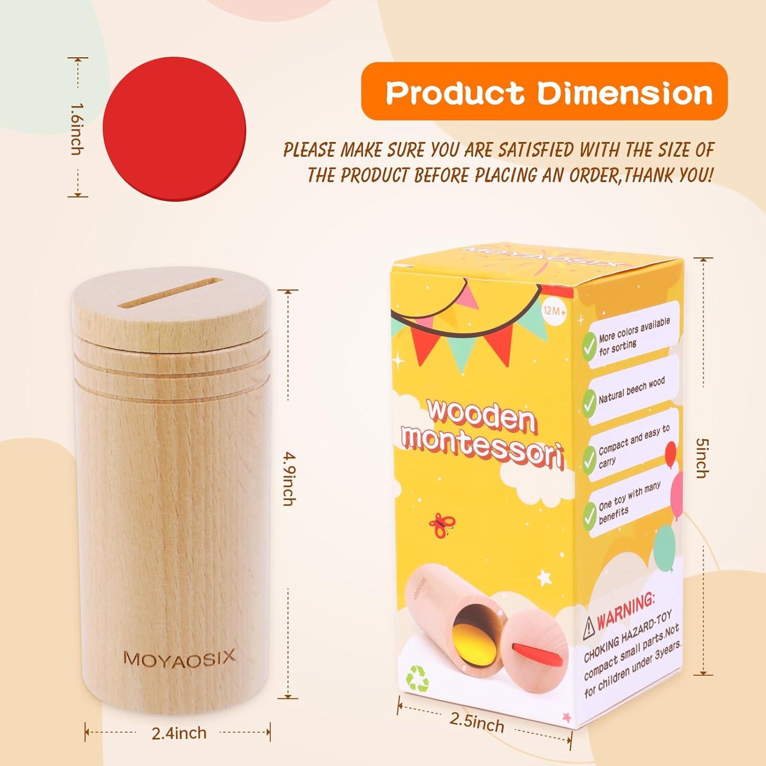 Juguetes Montessori MOYAOSIX para Niños 1-3 Años - Clasificación de Colores