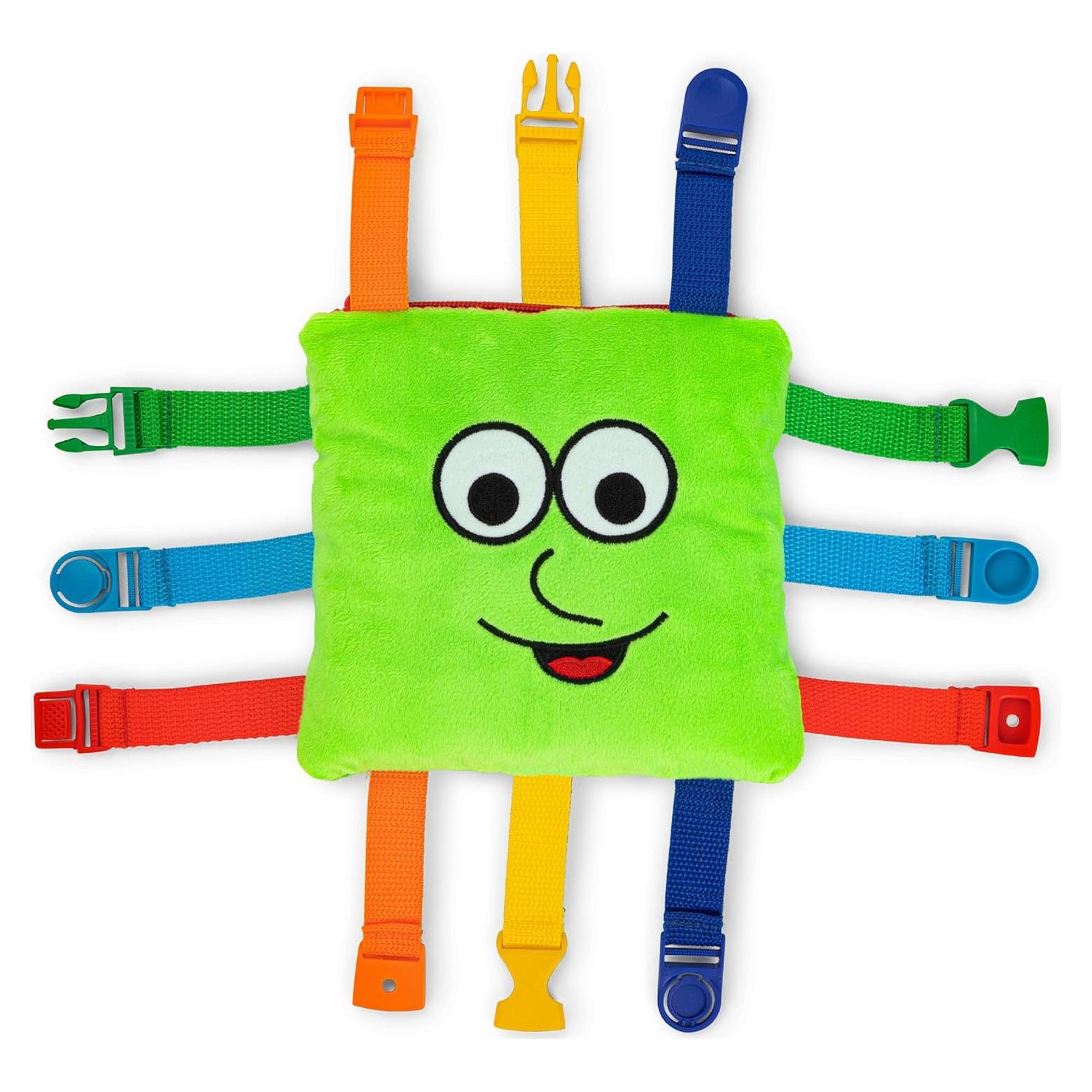 Juguete Educativo de Actividad Buckle Toy Buster Cuadrado 16.5 cm
