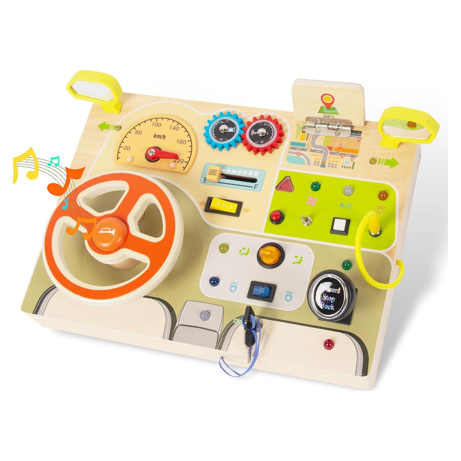 Tablero Ocupado Montessori de Madera WOODENFUN 38x30 cm