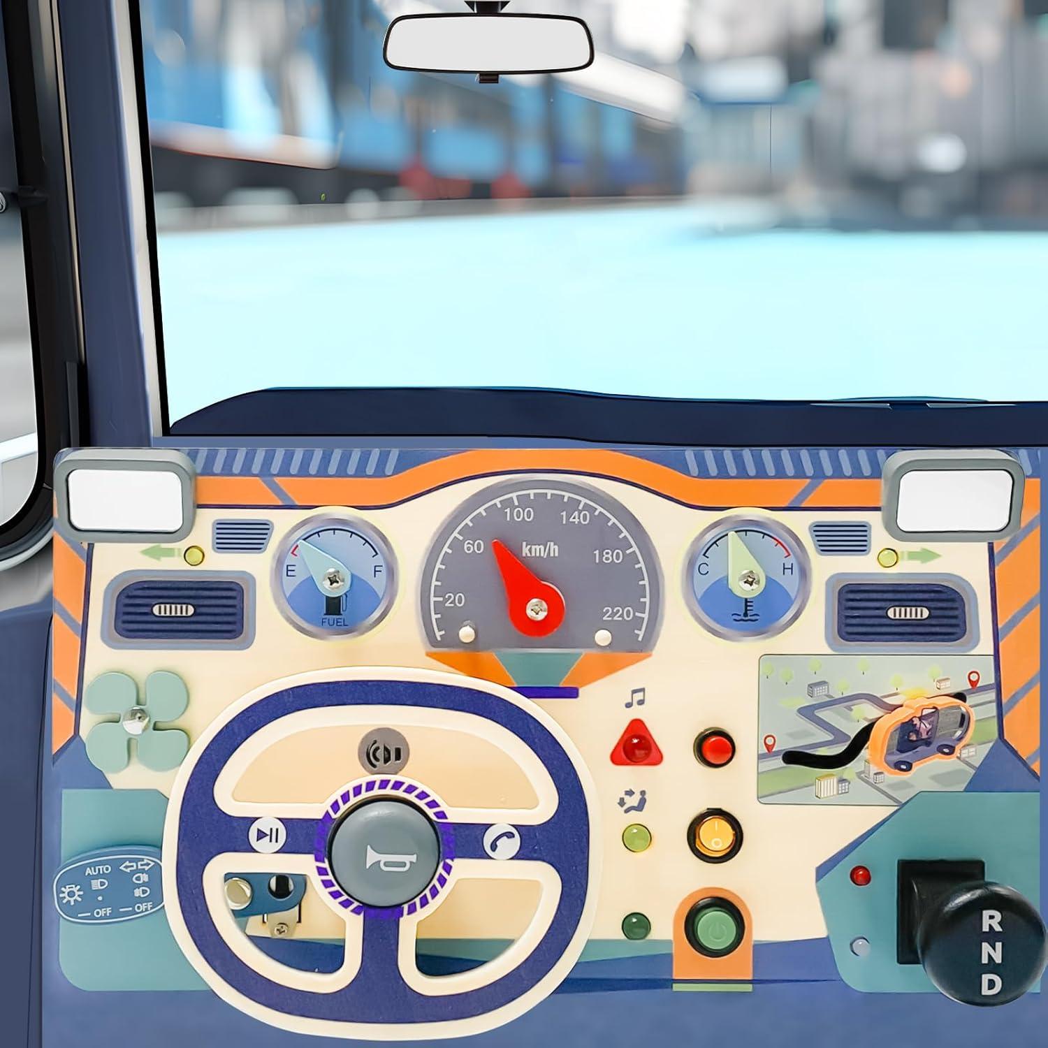 Tablero Ocupado Montessori ZJEFUNS con Luz LED para Niños