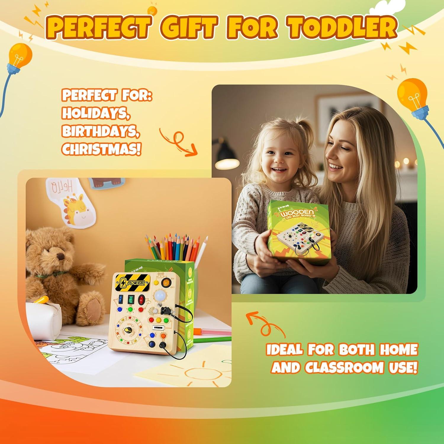 Tablero Ocupado Montessori OAKJAR 16.8x10.2cm con LED