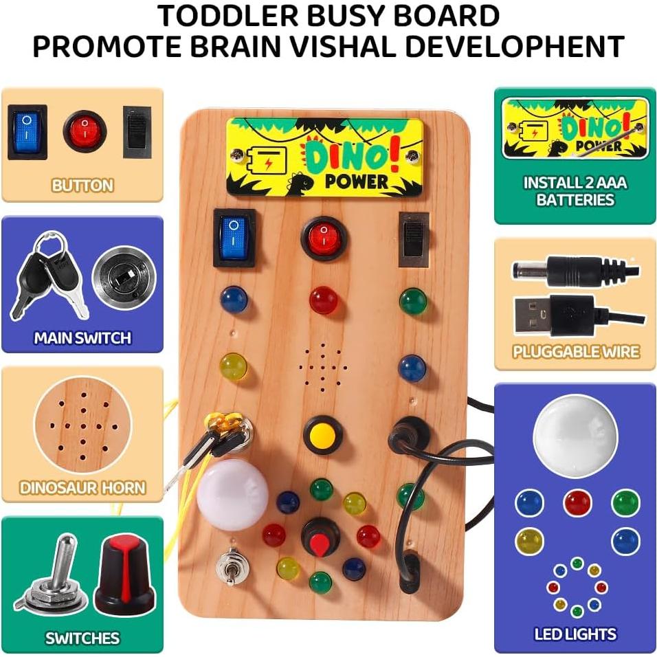 Tablero Ocupado Montessori Shantou LED para Niños 1-3 Años