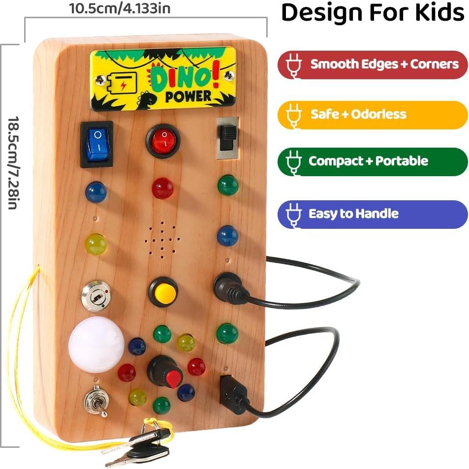 Tablero Ocupado Montessori Shantou LED para Niños 1-3 Años