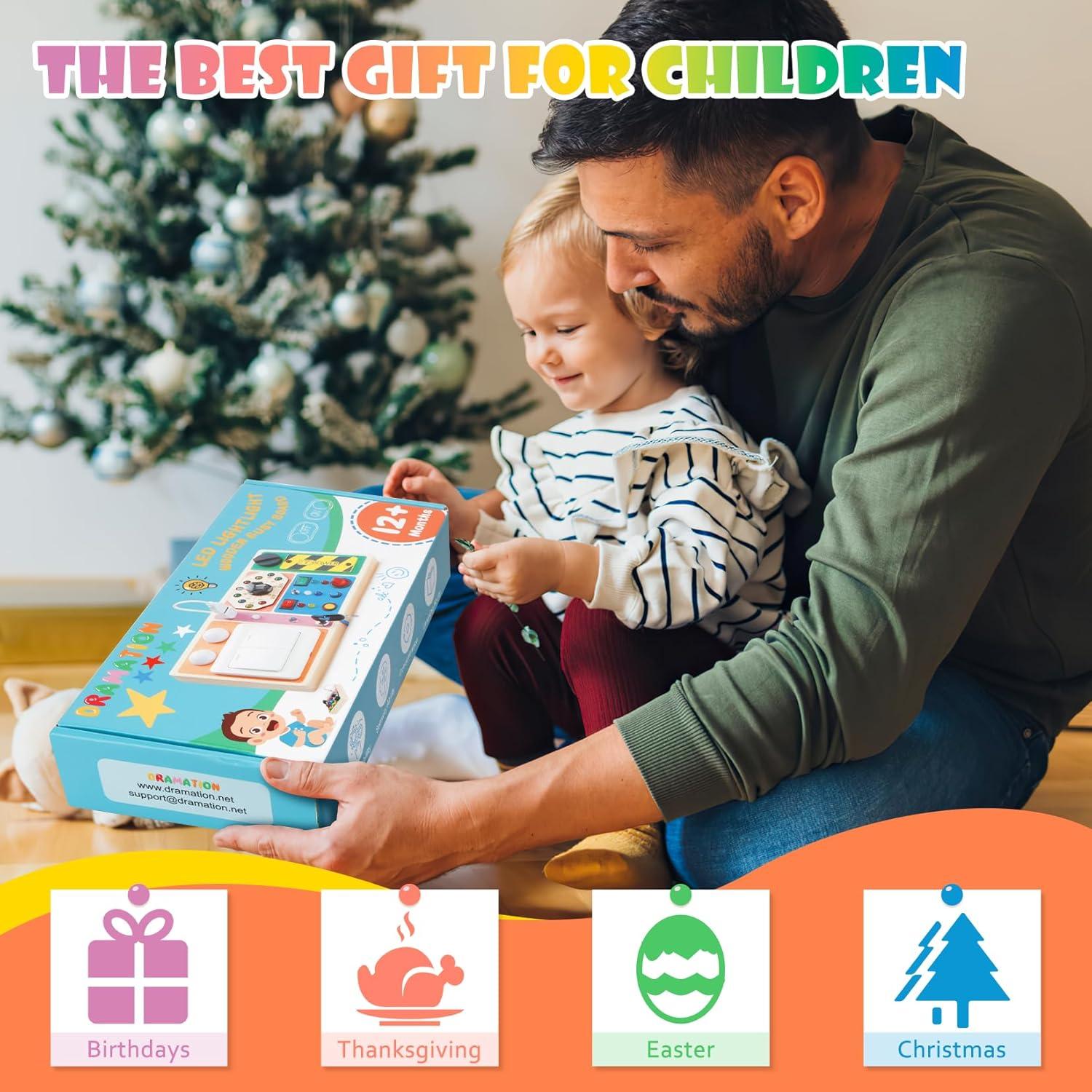 Tablero Ocupado Montessori DRAMATION con Luz LED para Niños