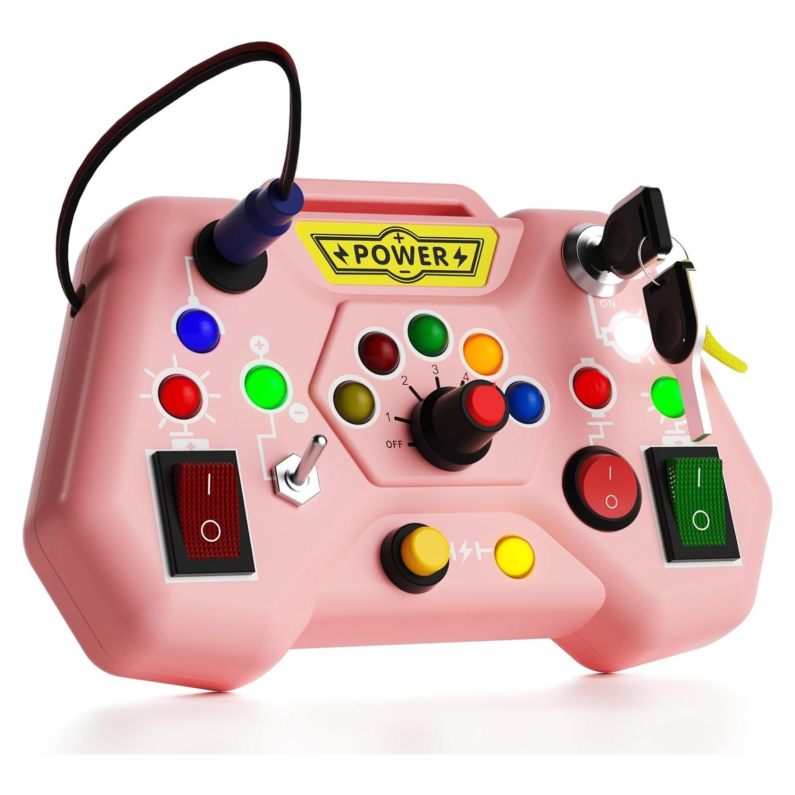 Tablero Ocupado Sensorial LED Alsatic Toys para Niños 1-3 Años