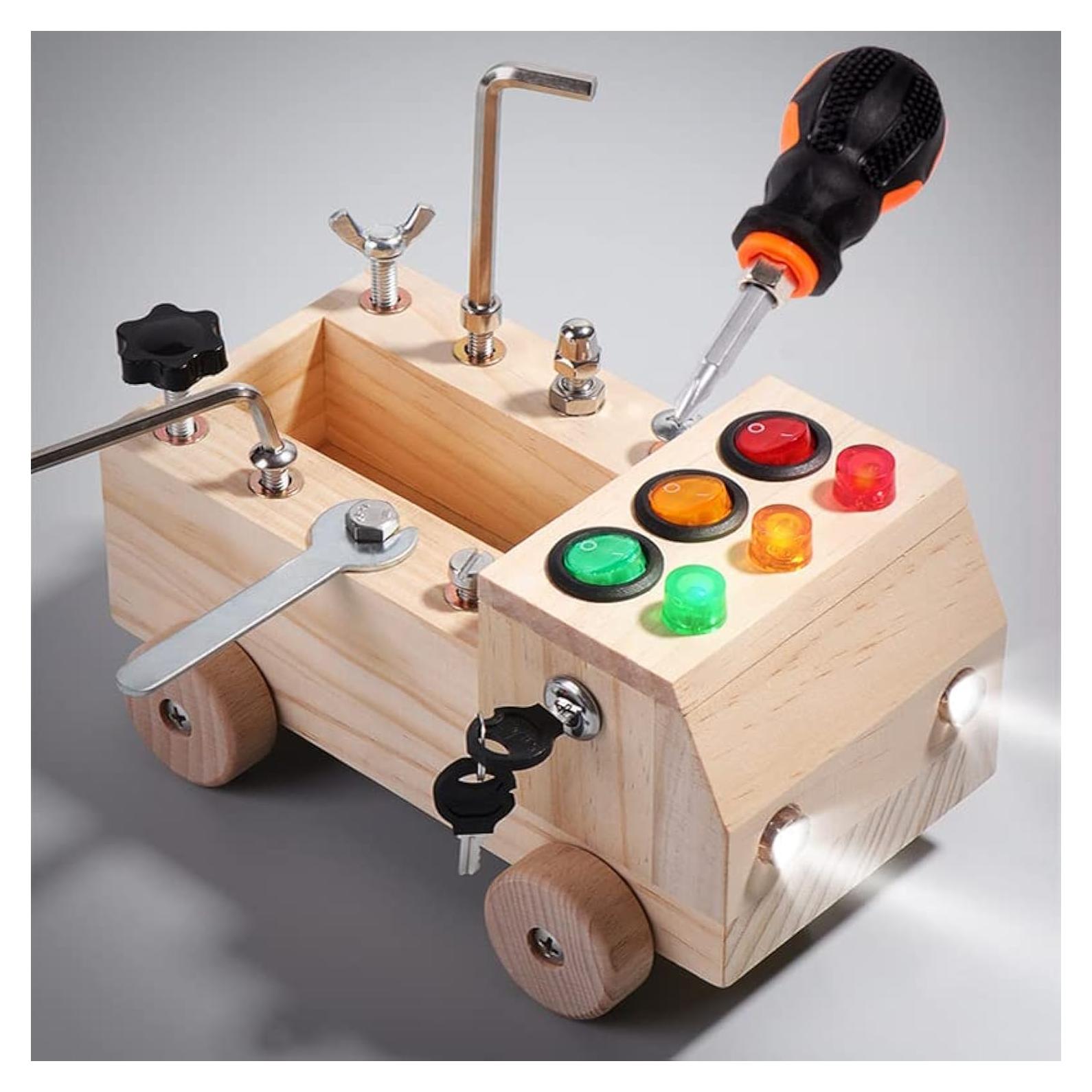 Juego de Tablero de Destornillador Montessori Agirlgle 9x17.7 cm