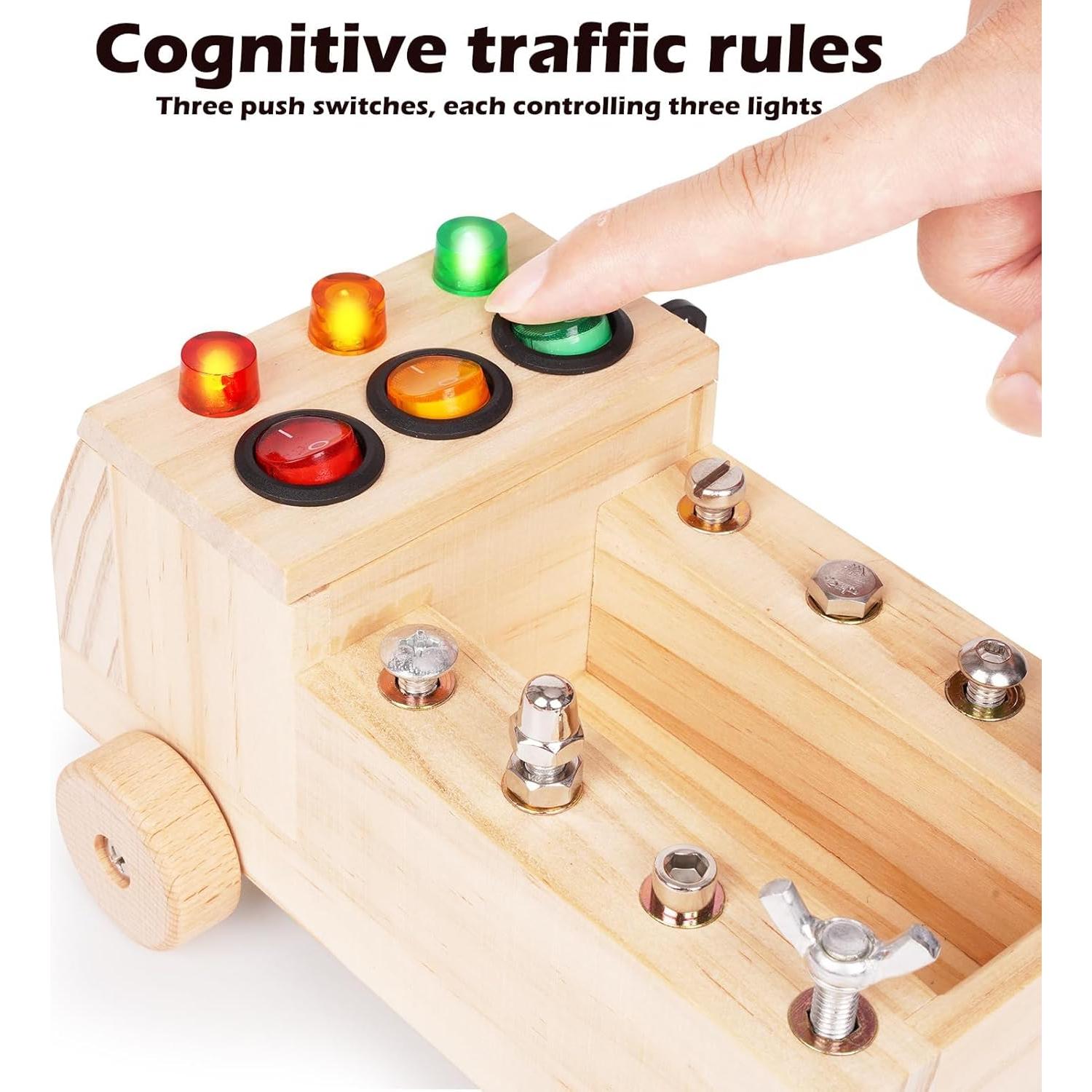 Juego de Tablero de Destornillador Montessori Agirlgle 9x17.7 cm