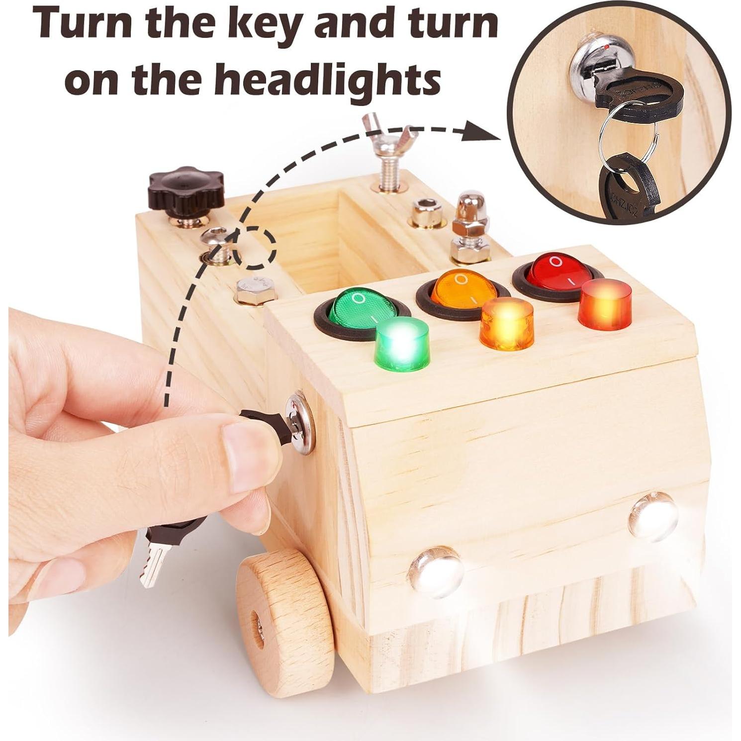 Juego de Tablero de Destornillador Montessori Agirlgle 9x17.7 cm