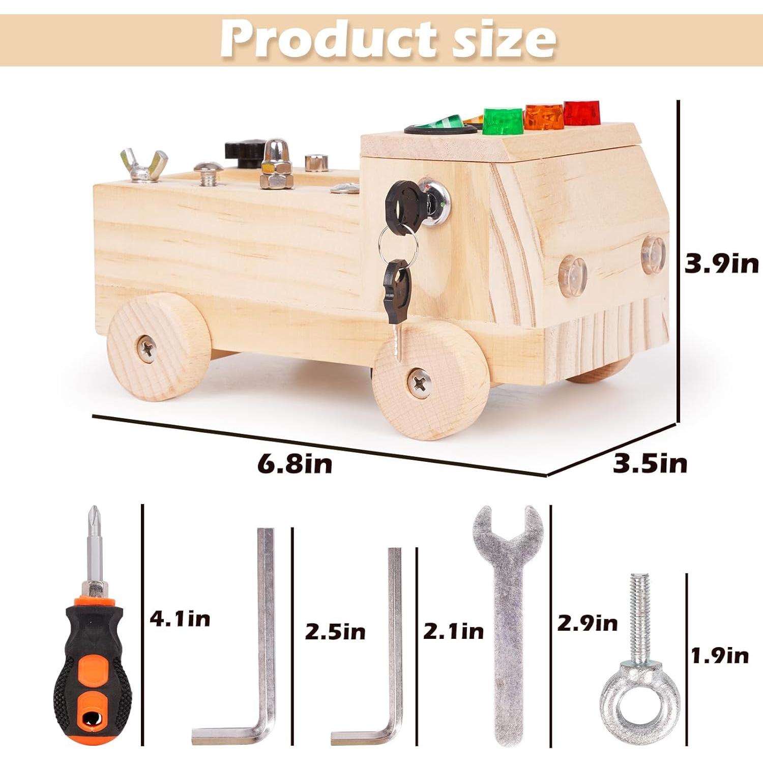 Juego de Tablero de Destornillador Montessori Agirlgle 9x17.7 cm