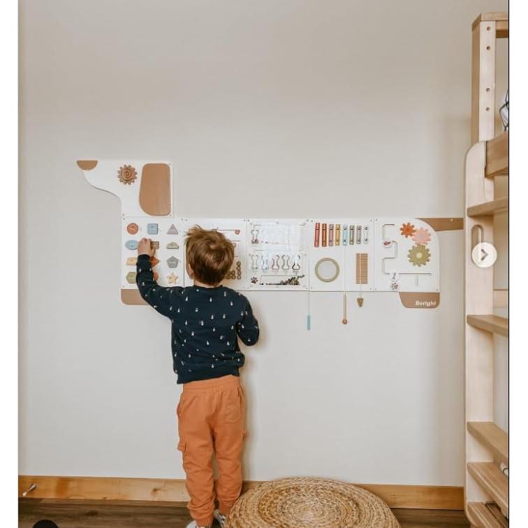 Panel de Actividad Sensorial Montessori Beright para Niños 164x60 cm