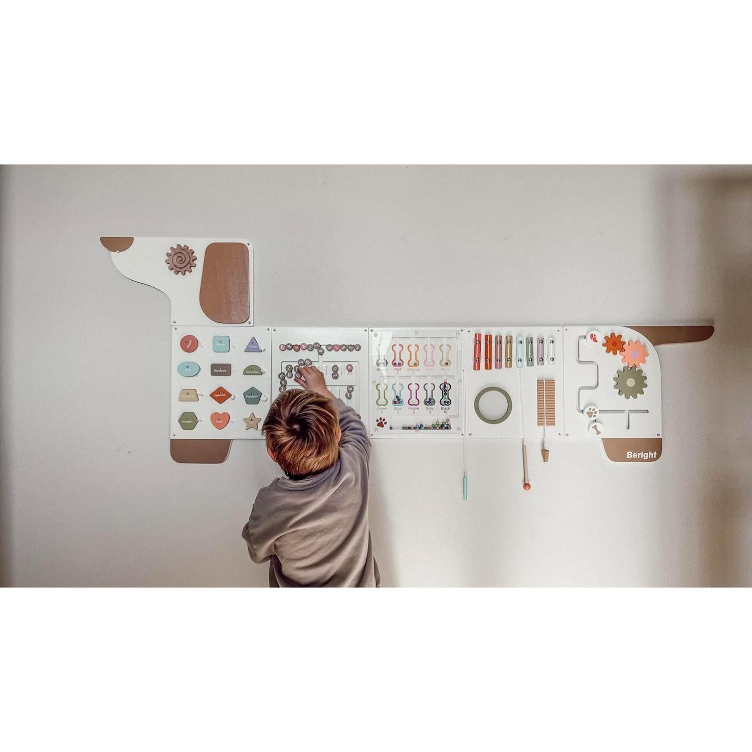 Panel de Actividad Sensorial Montessori Beright para Niños 164x60 cm