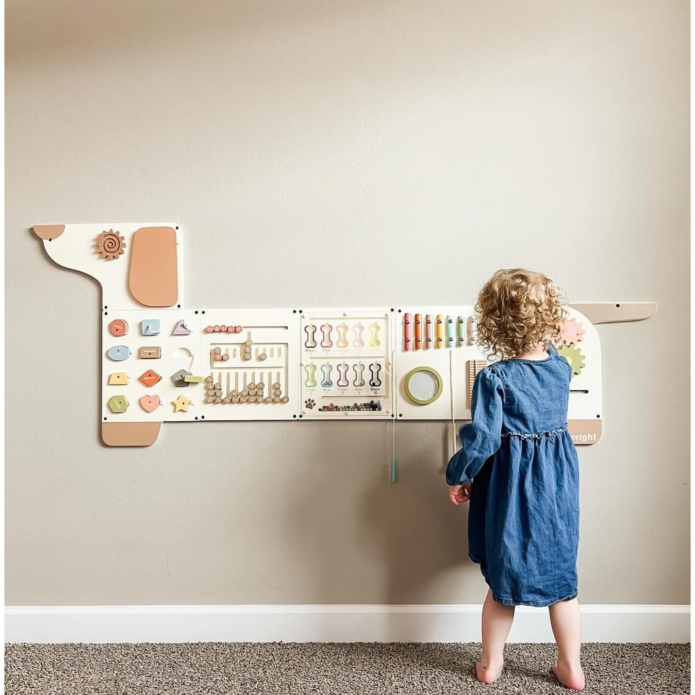 Panel de Actividad Sensorial Montessori Beright para Niños 164x60 cm