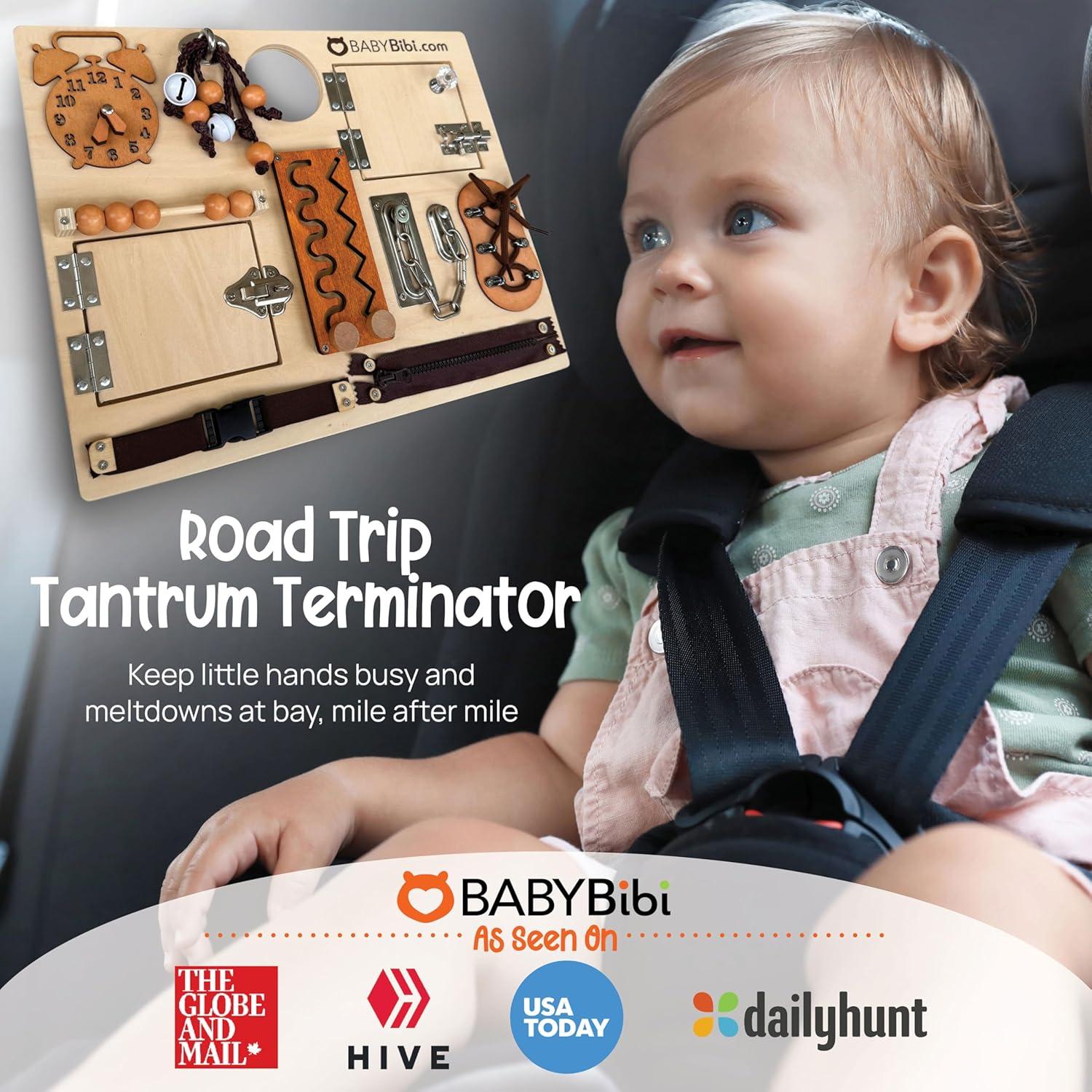 Tablero Ocupado Montessori BabyBibi 10 en 1 para Niños 3-8 Años