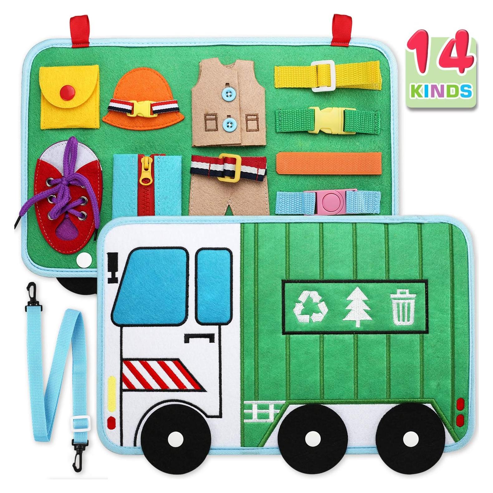 Tablero Ocupado Montessori Laxdacee 14 en 1 para Niños