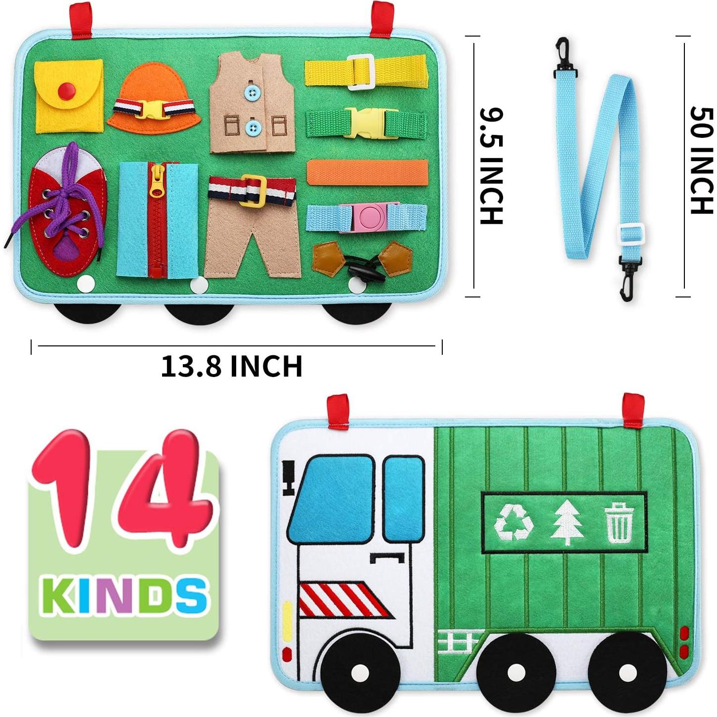 Tablero Ocupado Montessori Laxdacee 14 en 1 para Niños