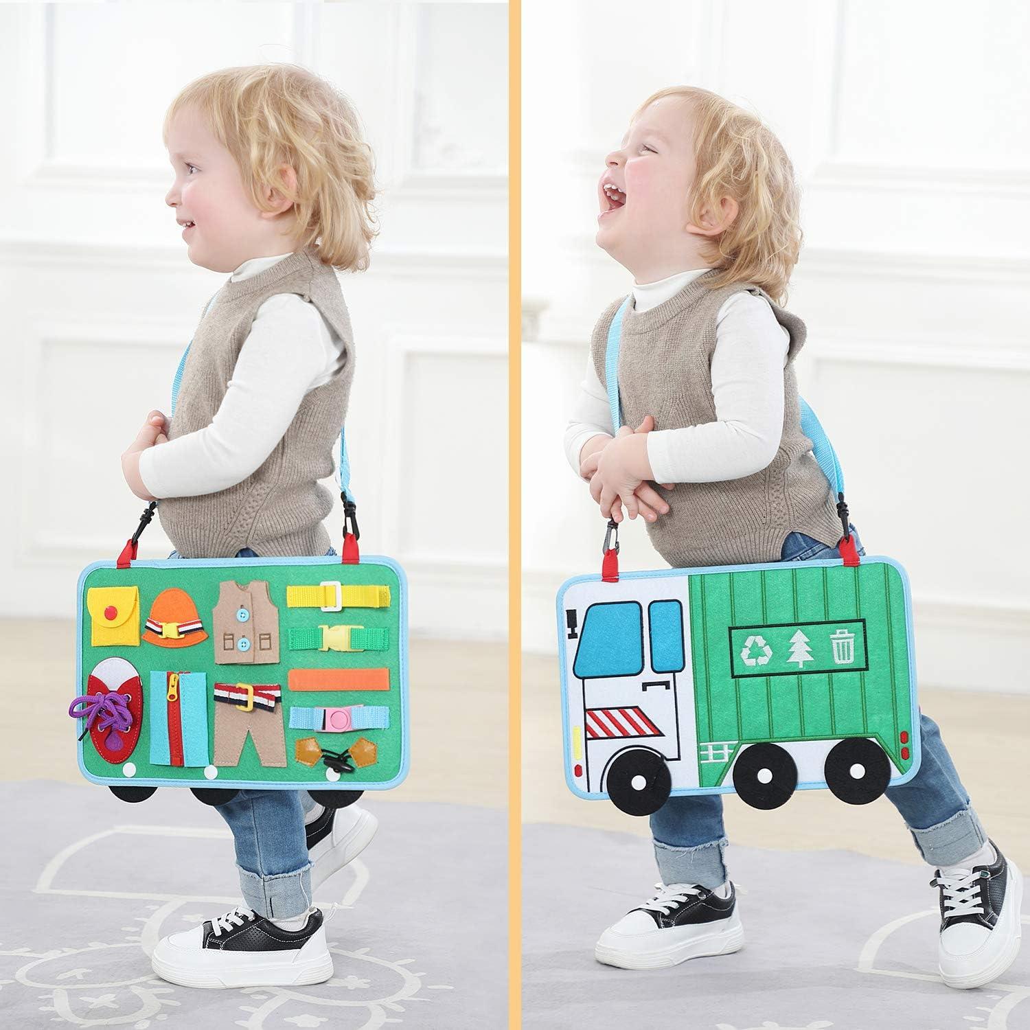 Tablero Ocupado Montessori Laxdacee 14 en 1 para Niños