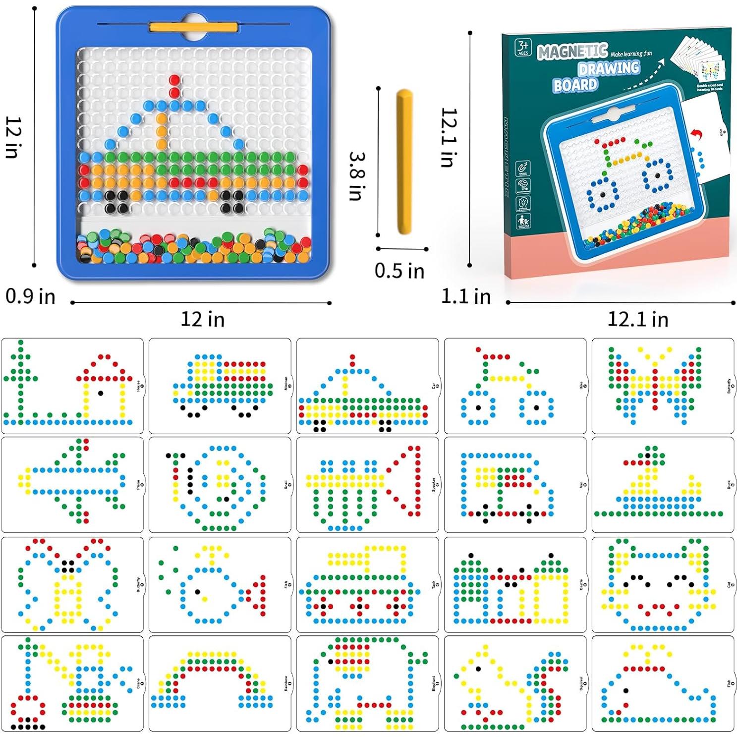 Tablero Magnético Grande JIA XU 30.48 cm para Niños 3-12 Años