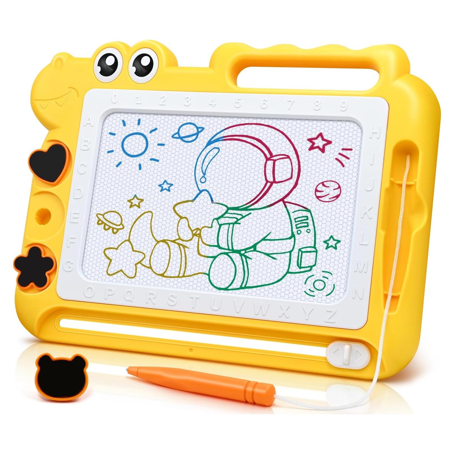 Pizarra Magnética AiTuiTui Dinosaurio Amarillo 29x21cm