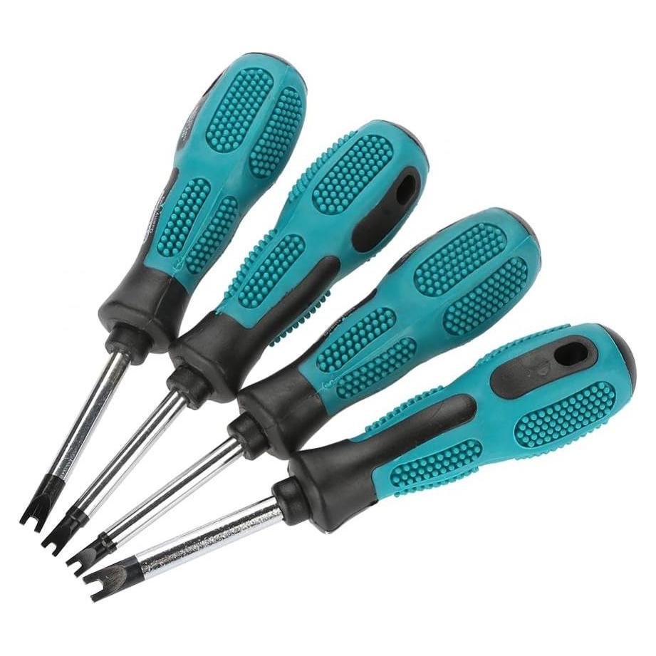 Juego de Destornilladores Tipo U Qiterr 4 Piezas Acero Cromo-Vanadio