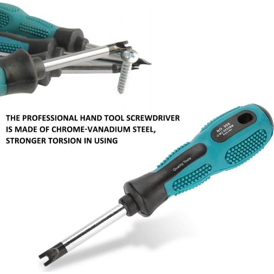 Juego de Destornilladores Tipo U Qiterr 4 Piezas Acero Cromo-Vanadio