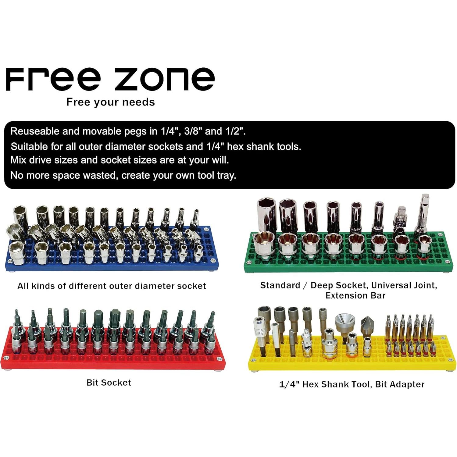 Soporte de Enchufe ZONA LIBRE 60 Piezas 1/2 Pulgada Plástico